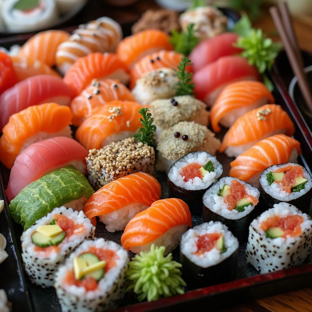 Combo familiar de sushi variado
