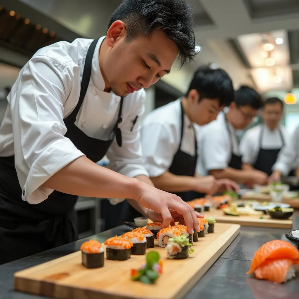 Técnicas de preparación de sushi